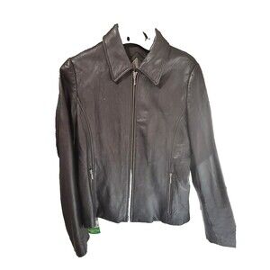 Tiboa Leather Jacket - Small, Black